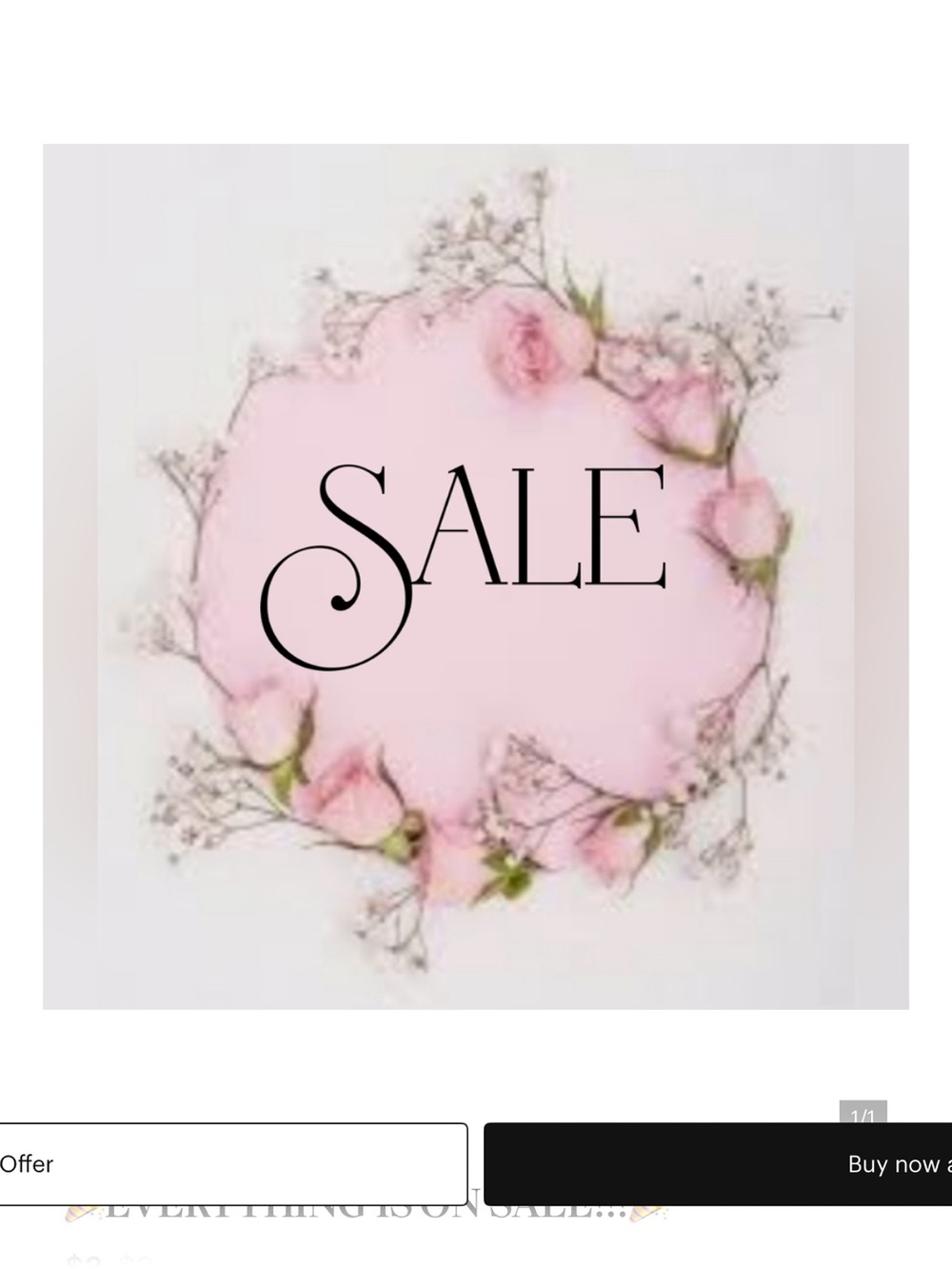 Pink Floral SALE Graphic